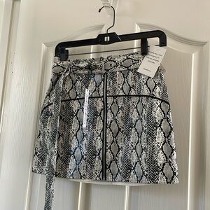 *NEW* For Love and Lemons Claude Mini Skirt Snake Print.
